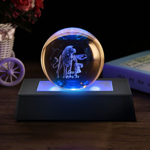 2Pcs LED Display Base Crystal Light Stand With USB Cable for 3D Crystal Statues