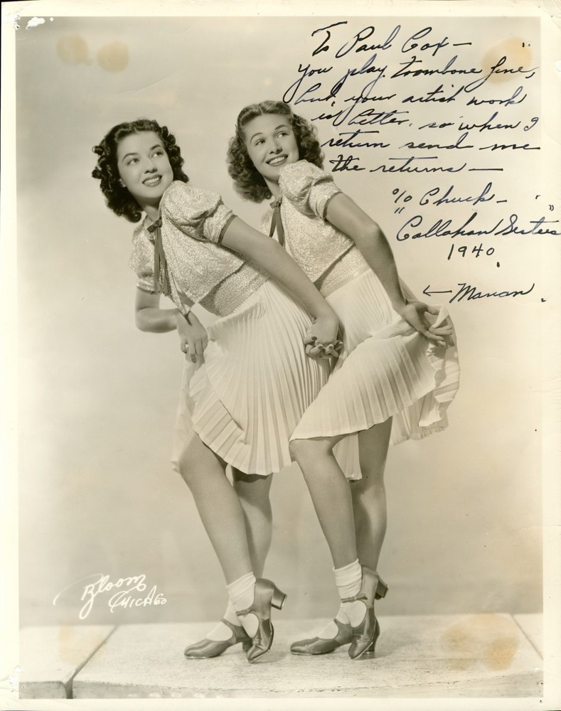 Callahan Sisters signed photo - autograph
