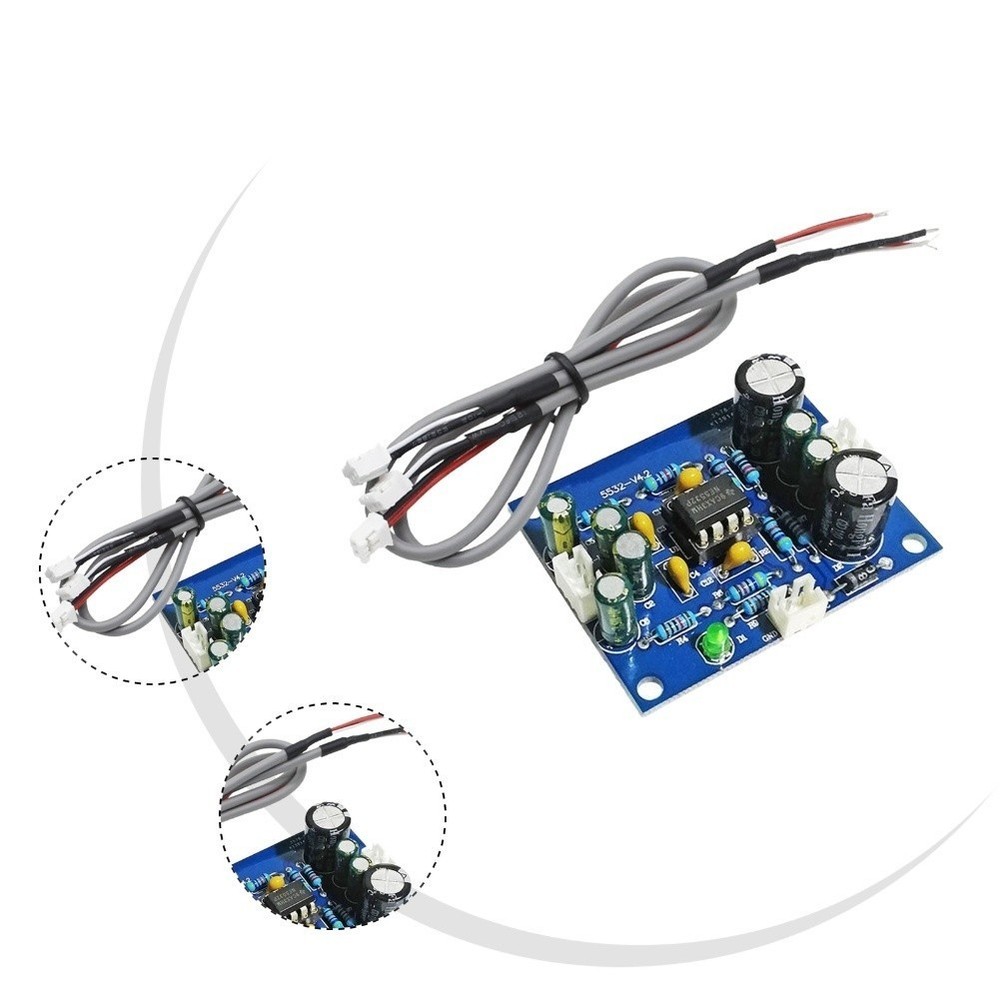 Compact 50x40mm NE5532 Preamplifier Board for Computer MP3 Audio Setup