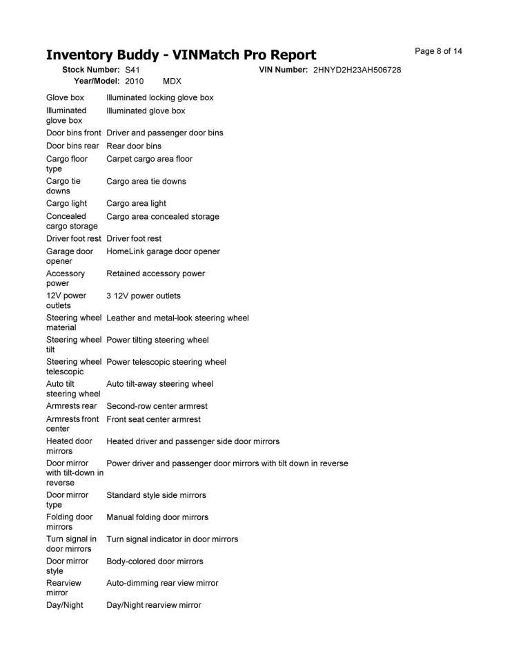 MDX 2010 Transmission Shift 1113660