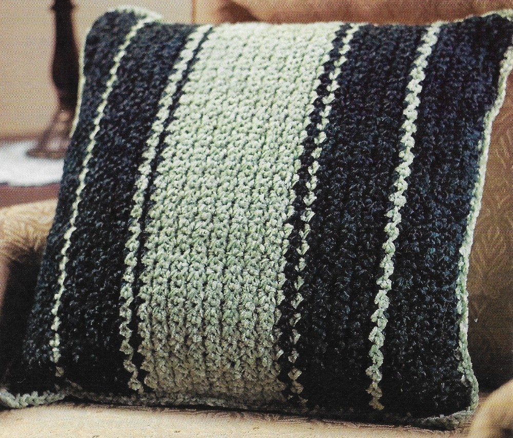 Alpine Stripes Pillow crochet pattern instructions