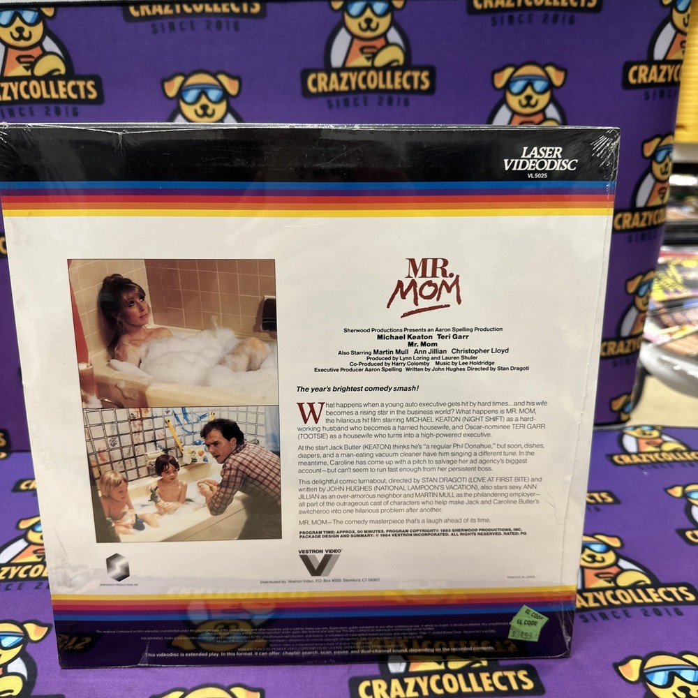 Mr. Mom CED Capacitance Electronic Disc System 1984 Videodisc - NEW!!!