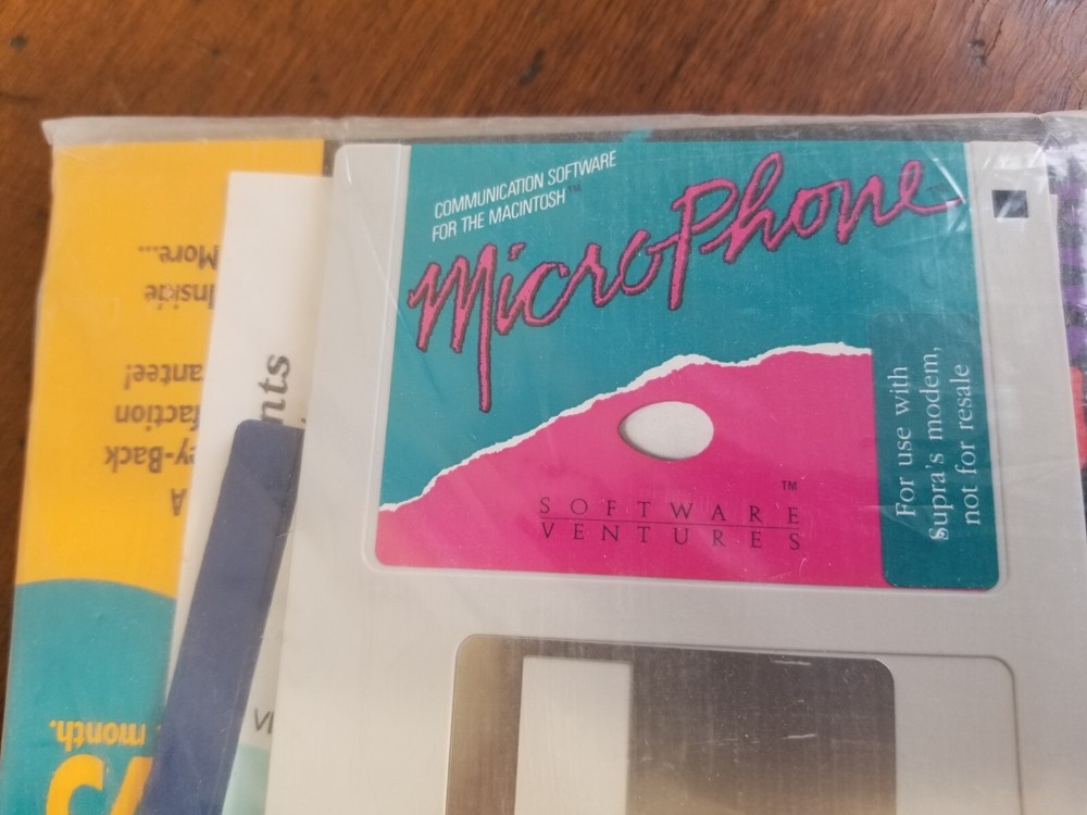 SUPRAFAXMODEM Fax for Macintosh MicroPhone Documentation and Diskettes