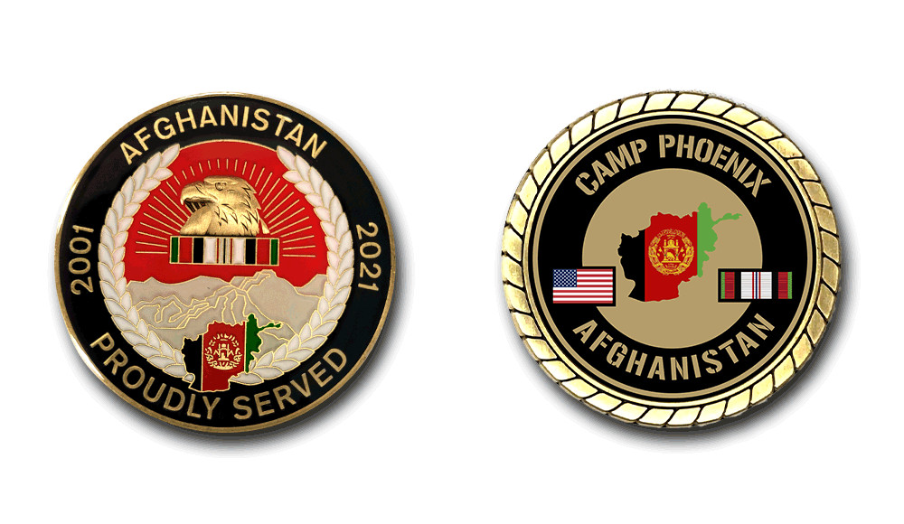 Camp Phoenix Afghanistan Service Challenge Coin