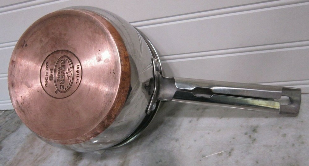 Revere Ware 1.5 Quart Sauce Pan Copper Bottom No Lid