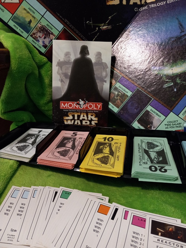 REPLACEMENT 1997 MONOPOLY STAR WARS CLASSIC TRILOGY EDITION READ!!!