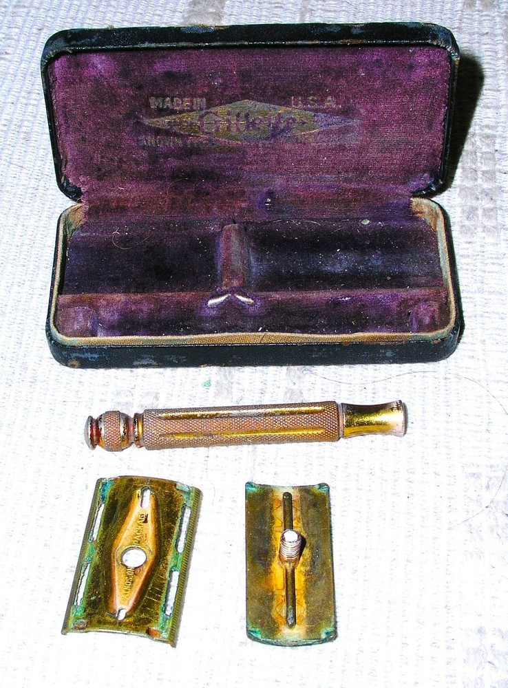 Antique Gillette Shaving Razor Kit