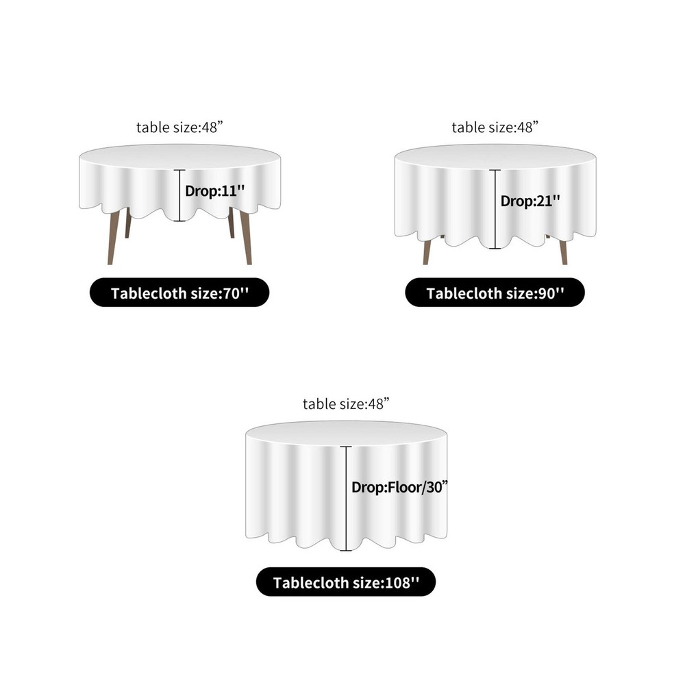 2 Pack 120 Inch Emerald Round Tablecloth Washable Polyester for Wedding