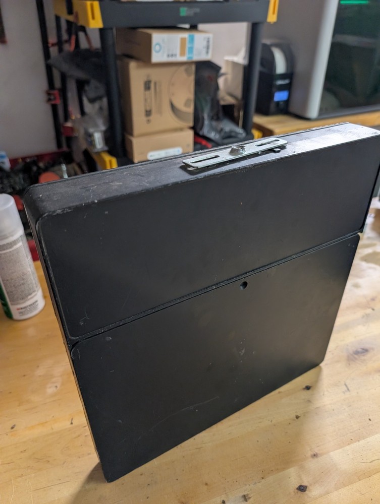 Vintage EXIT Sign Cast Aluminum Light Single Sided - Untested