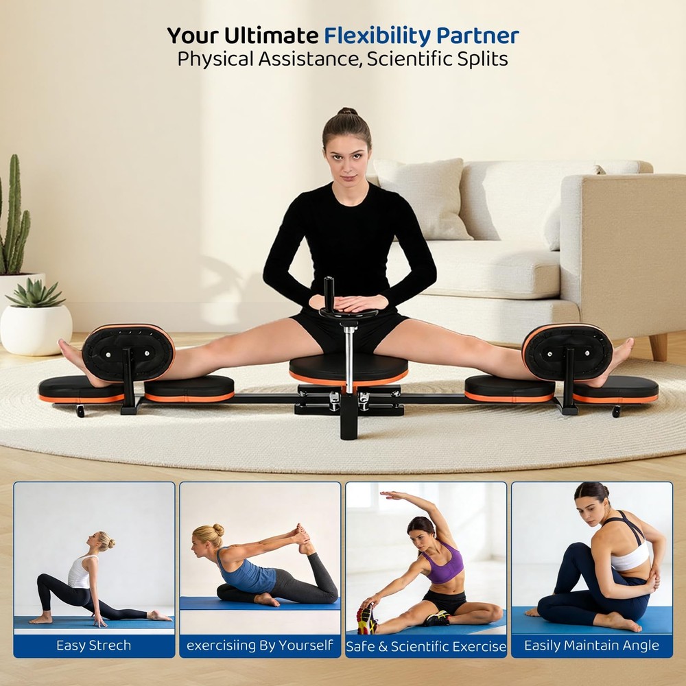 Leg Stretcher,220lbs Heavy Leg Stretch Machine,200° Adjustable Split Machine ...