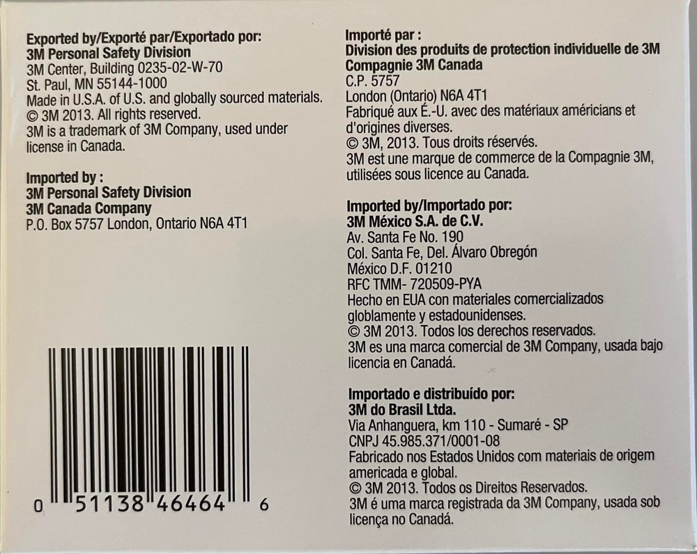 3M 5N11 Replacement Pre Filter Case 100 Ea = 50 Pairs