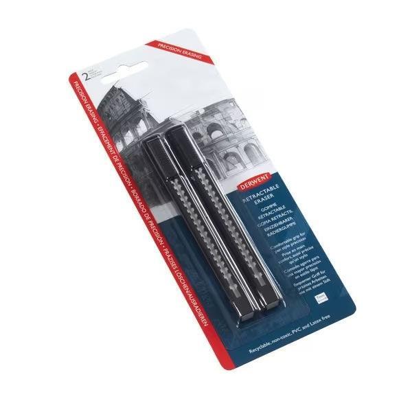 NEW Derwent Retractable Eraser Pack of 2