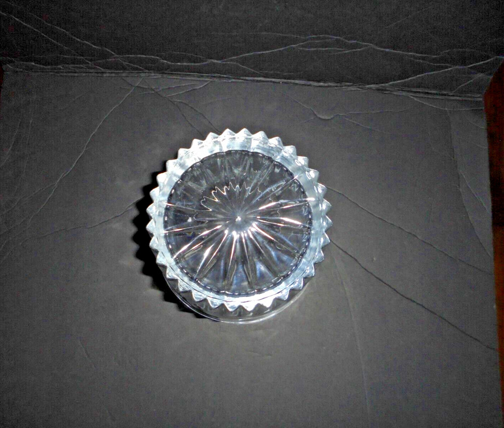 HEAVY CRYSTAL GLASS ICE BUCKET