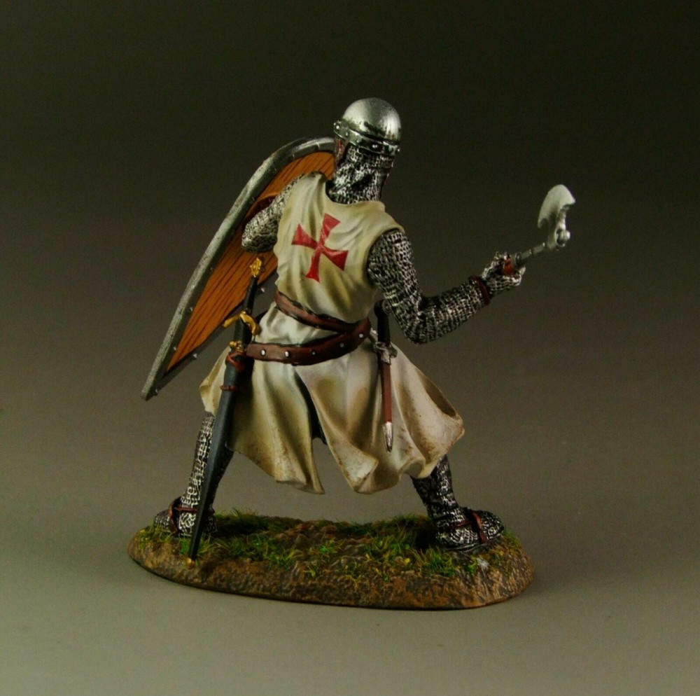 EAGLE MINIATURES CRUSADERS & SARACENS TEM002 TEMPLAR WITH AXE & SHIELD