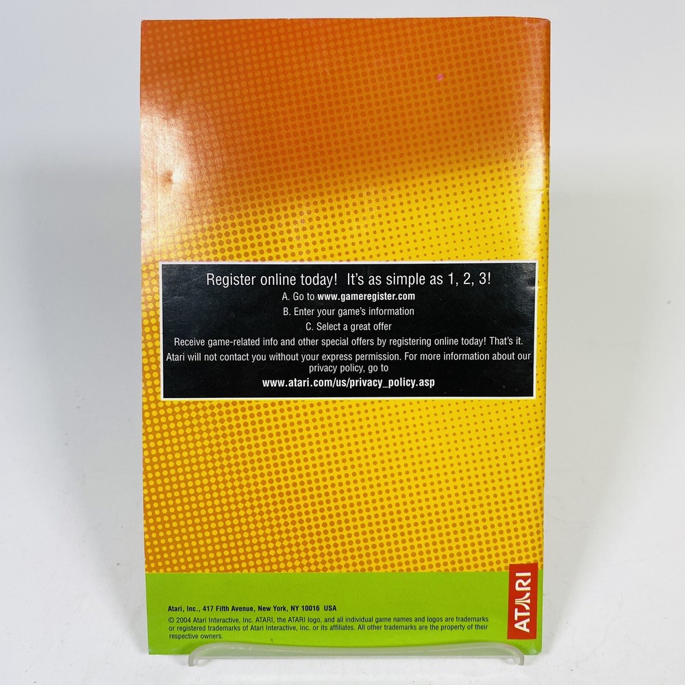 2004 Atari Flashback - Classic Game Console Instruction Manual Booklet - Vintage