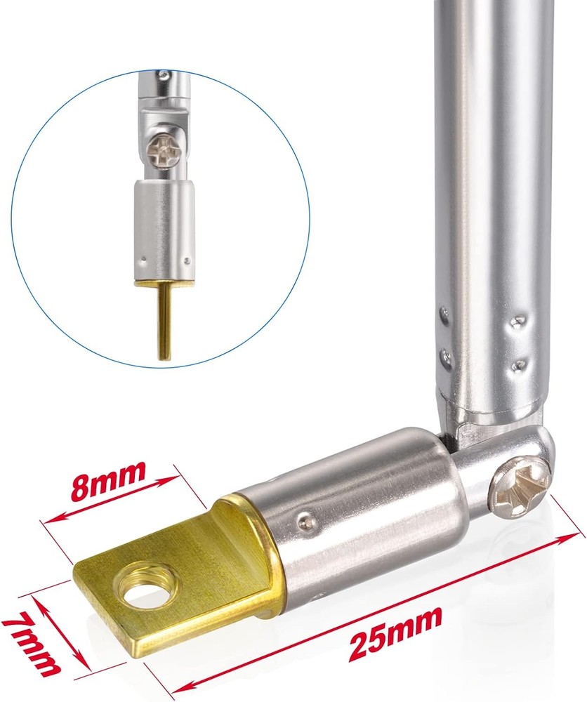 Bingfu 6 Sections Telescopic 65cm AM FM Antenna Foldable