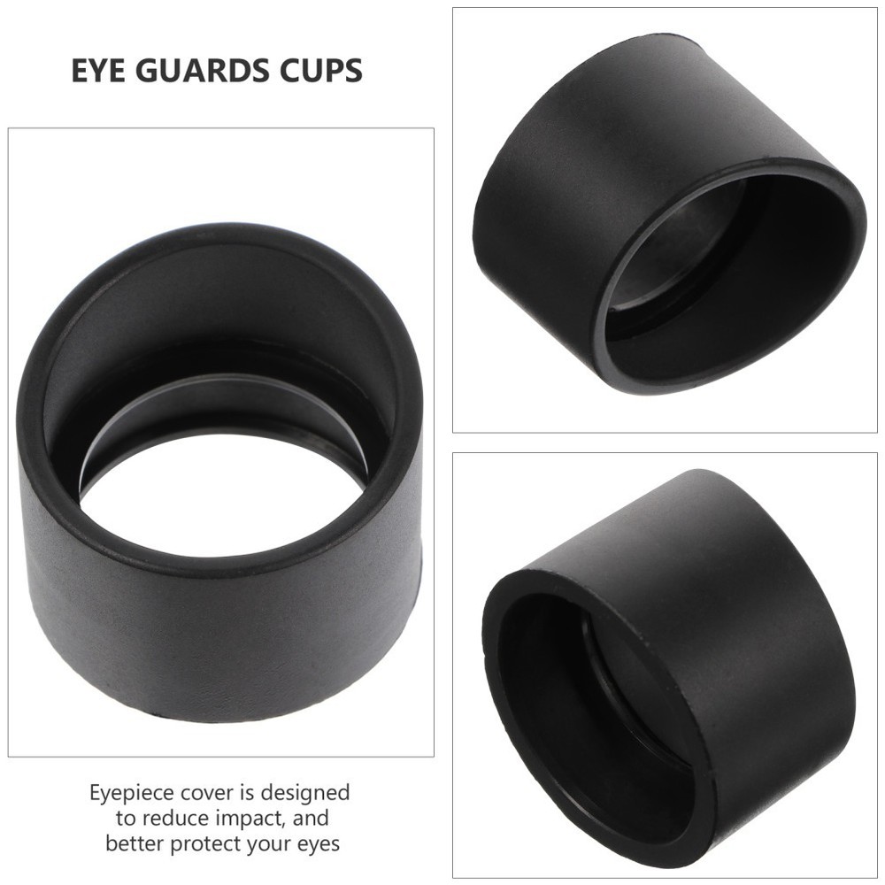 2 Pcs Microscope Goggles Rubber Eye Cup Soft Eyepiece Shield