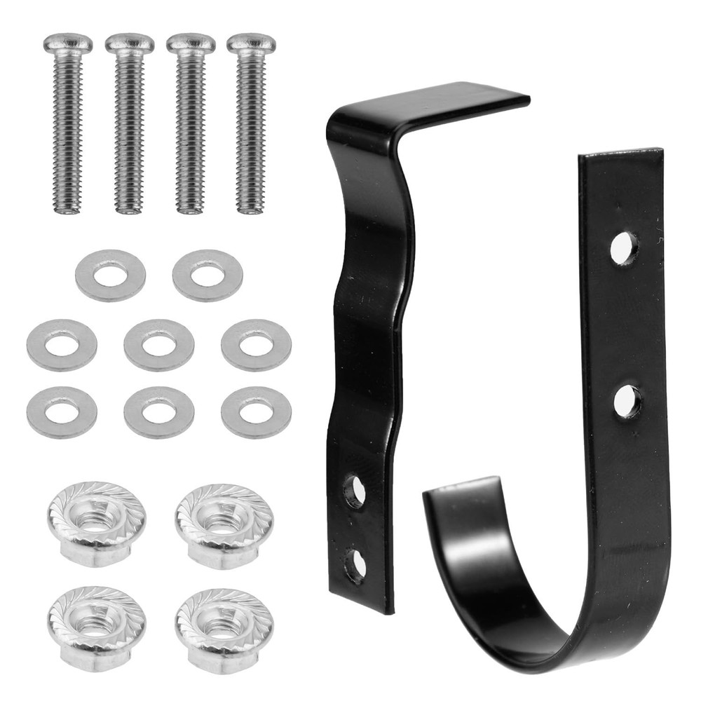 Mailbox Latch and Handle Kit, Metal Secure Replacement Set for black, silver