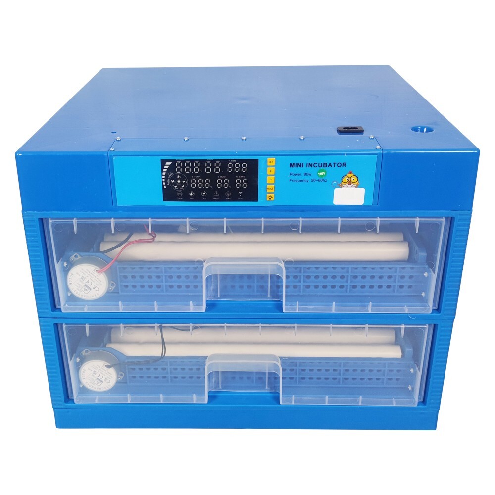 110V Multi-functional LCD Screen Drawer Type Egg Incubator 128 Eggs