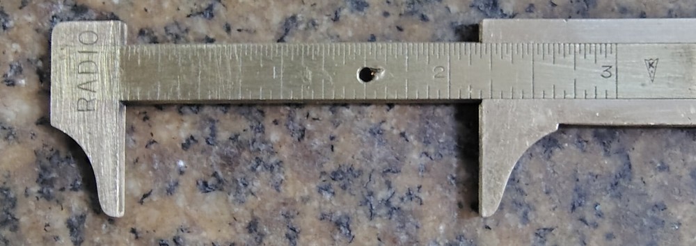 MINI BRASS POCKET CALIPER MADE IN GERMANY