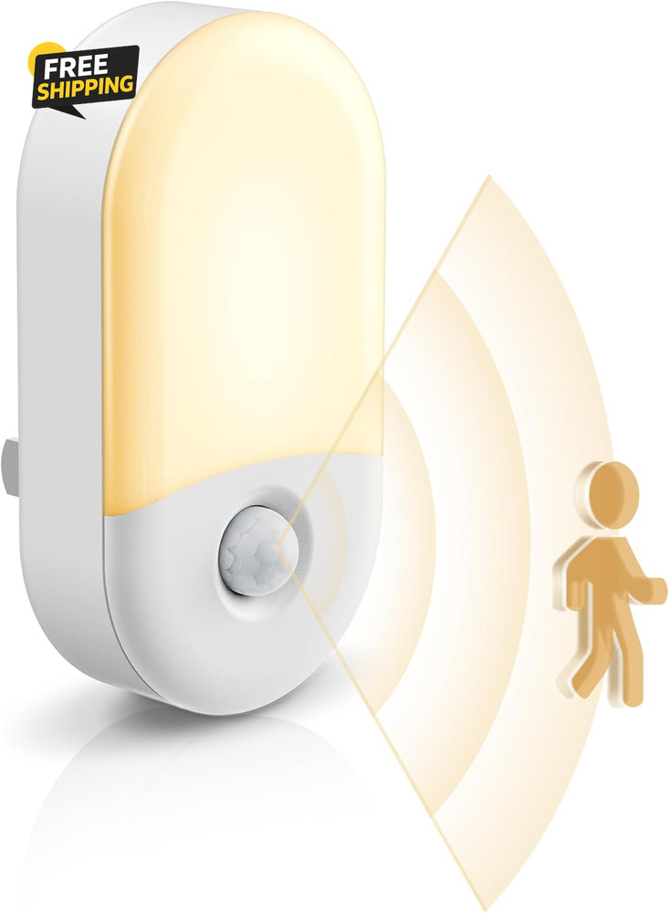 Motion Sensor Night Light, 2Pack, Motion Activated Night Light,  Lights Plug