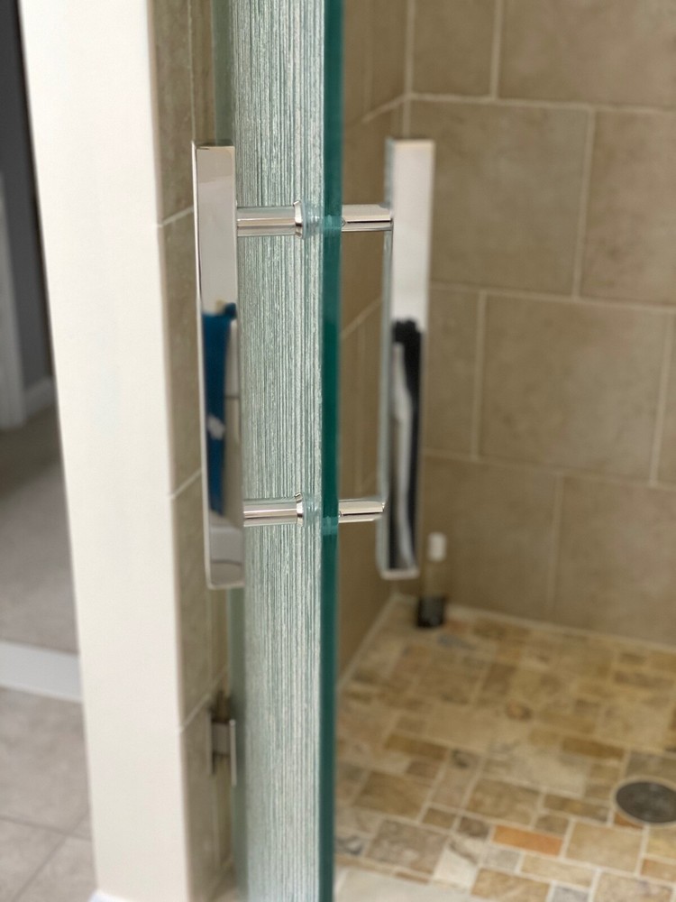 Shower Door Handle - 8" Square Ladder Pull (NEW STYLE)