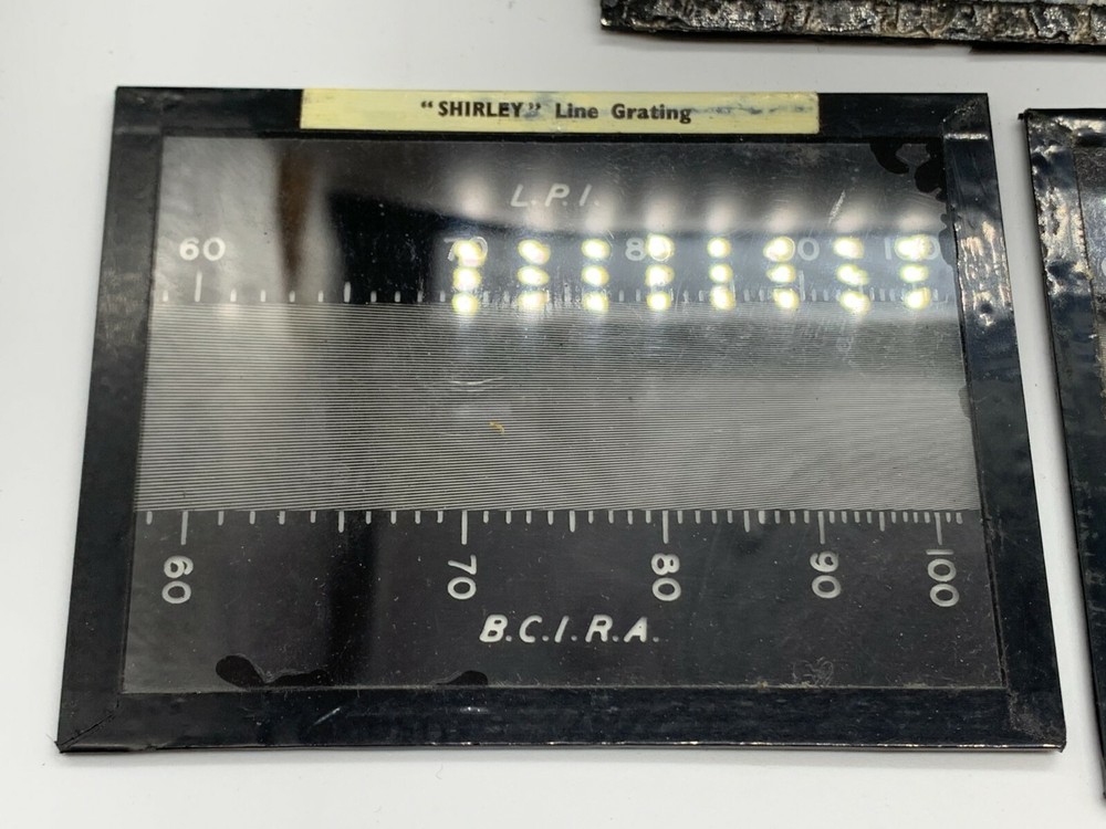 Grating [ Line Grating ] Shirley Developments PROCESS CONTROL SET MEASURE SLIDES