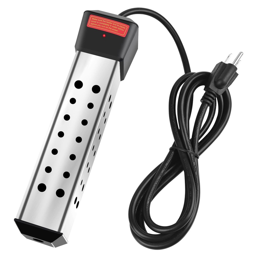 2000W Immersion Water Heater Portable Bucket Heater with 304 Stainless Steel ...