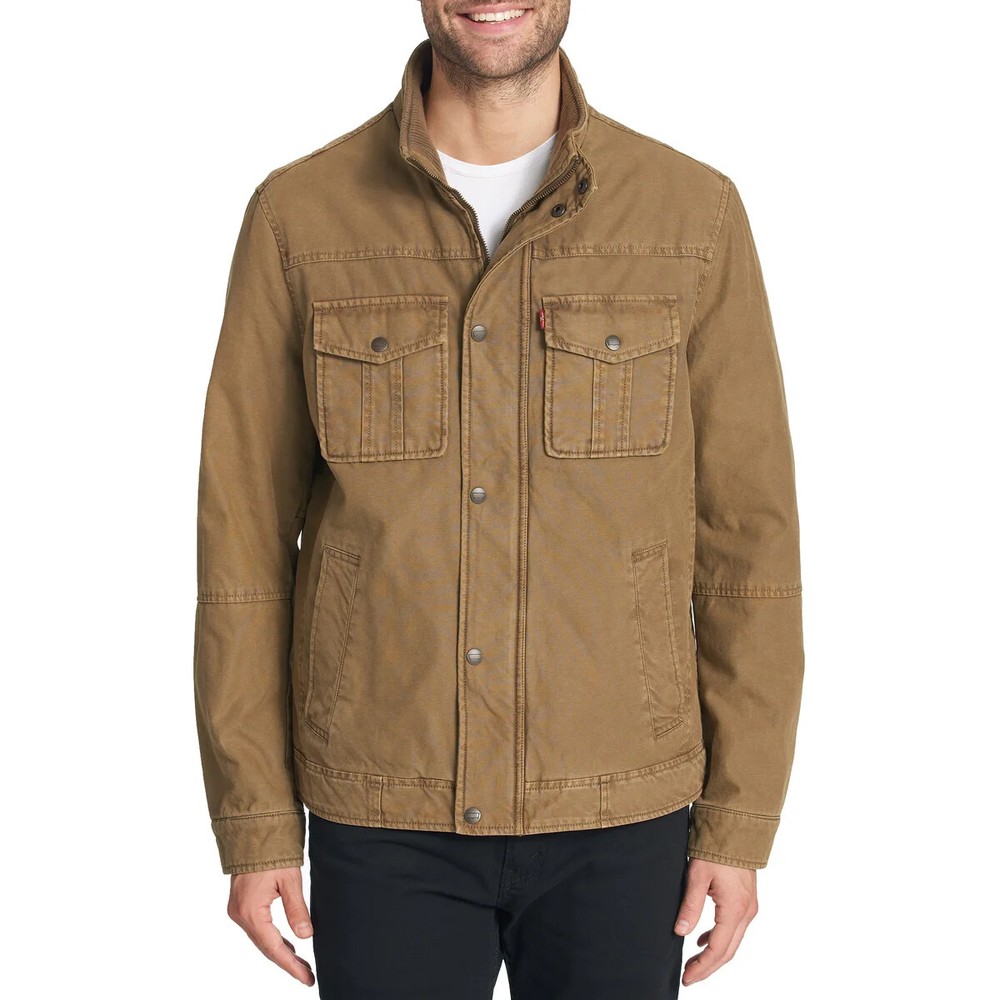 LEVI'S MEN'S STETCH TWILL JACKET, TAN *CHOOSE SIZE