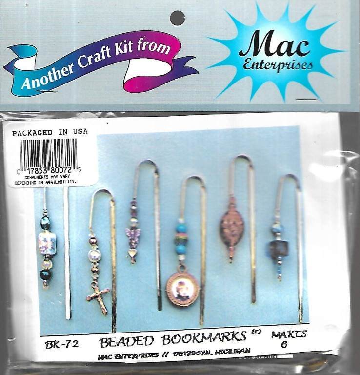 NIP!!! BEAD KIT MERRI MAC BEADED BOOKMARKS MAKES 6