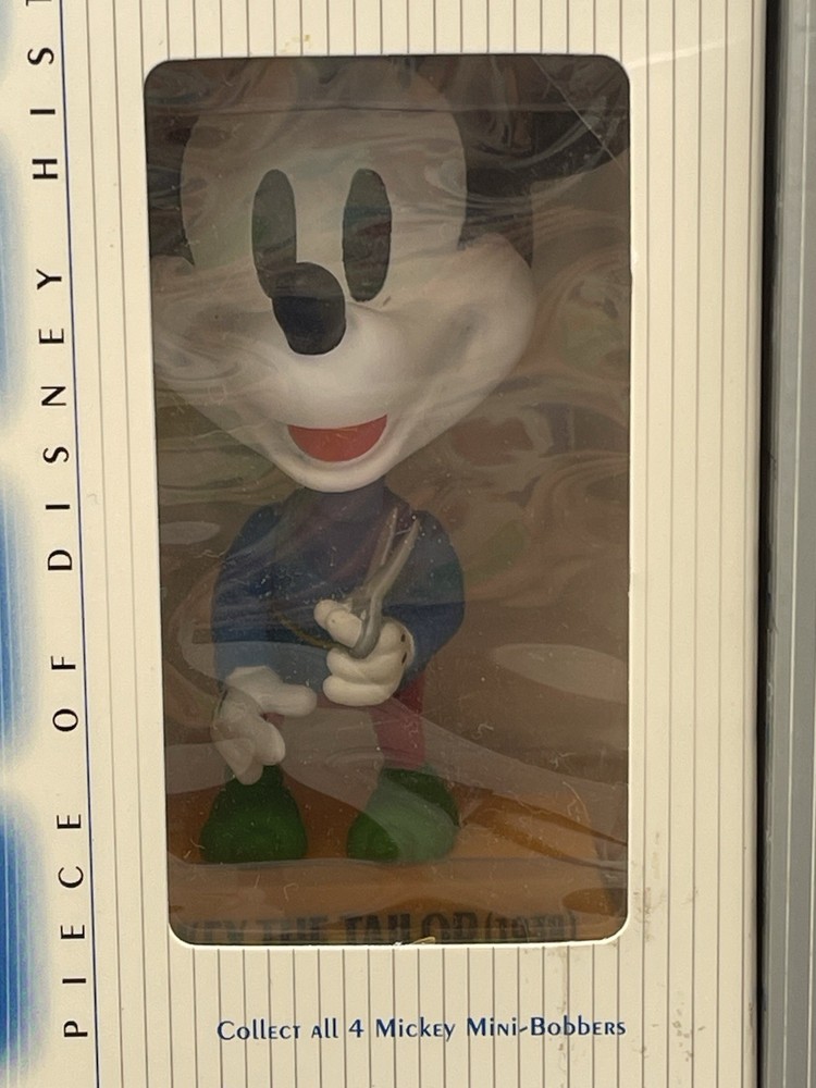 Upper Deck Disney Treasure 4 Different Mickey Mouse Bobblehead Figure