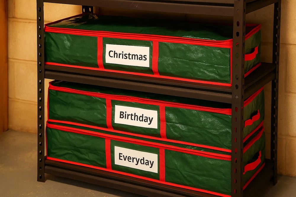 Underbed Gift Wrap Organizer - Holds 20 Rolls, Wrapping Paper Storage Solution