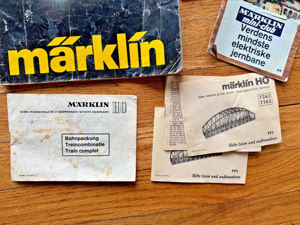 Vintage Marklin Catalogues and Instructions