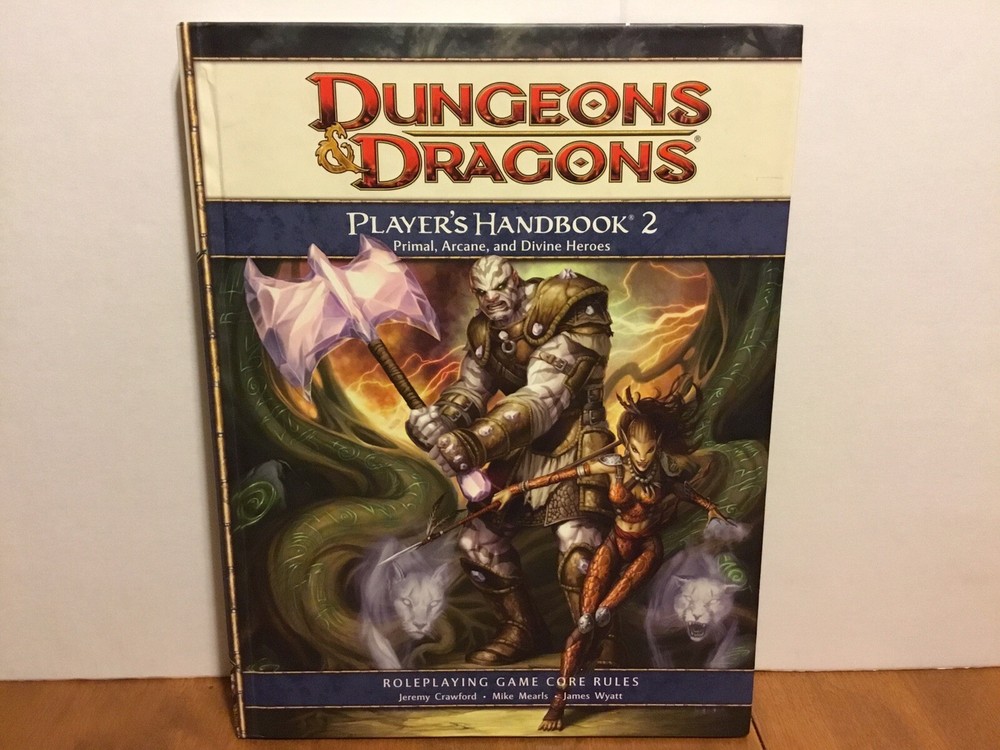 Dungeons Dragons PLAYER’S HANDBOOK 2 March 2009 First Printing D&D Primal Arcane