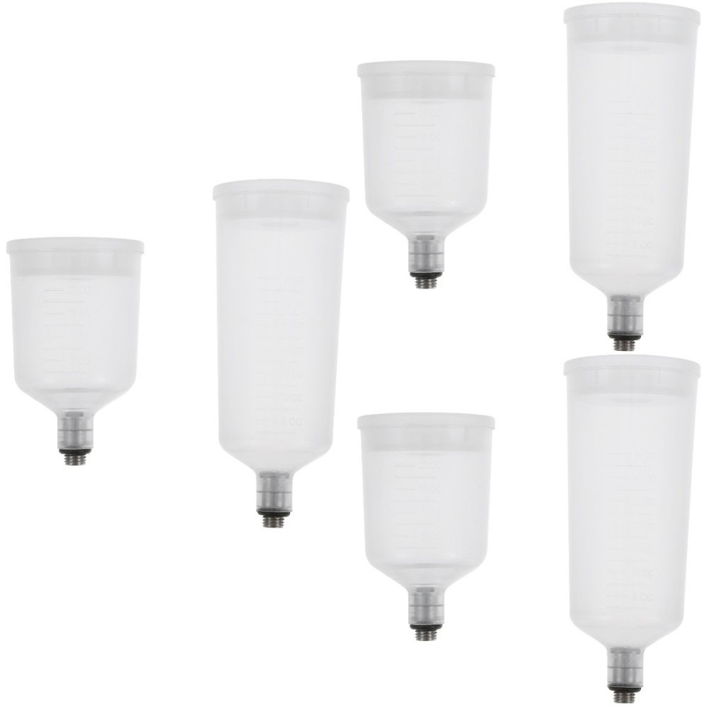 6 PCS Split-type Airbrush Use Paint Container Replaceable Airbrush Pigment Cup