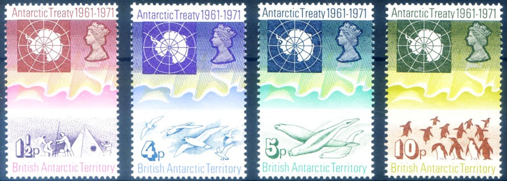 British Antarctic Territory. 1971 Antarctic Treaty.