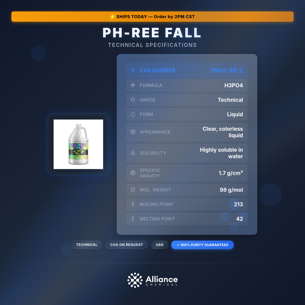 pH-Ree Fall - World Class Buffering Solution For PH Stability Made From Phosphor