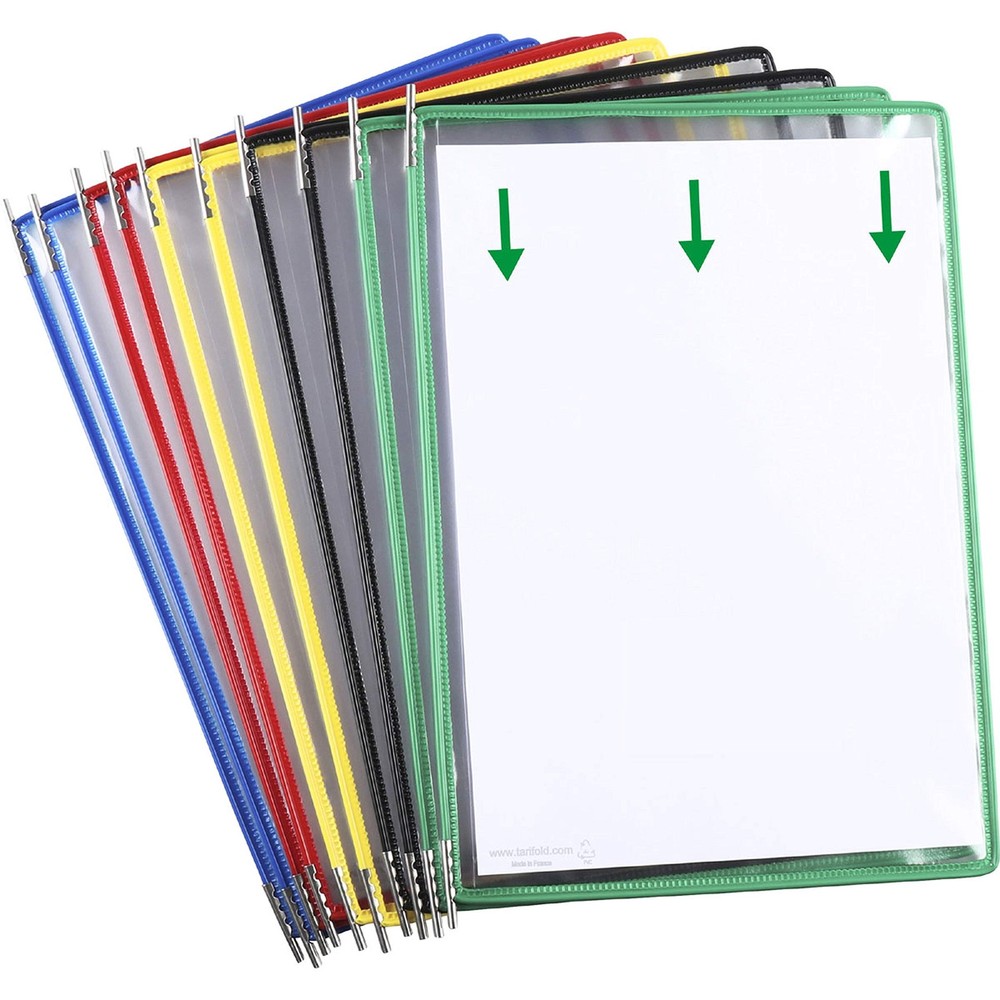 Djois® Magnetic Wall Mounted Reference System, Letter-Size,10 Pockets, Assorted