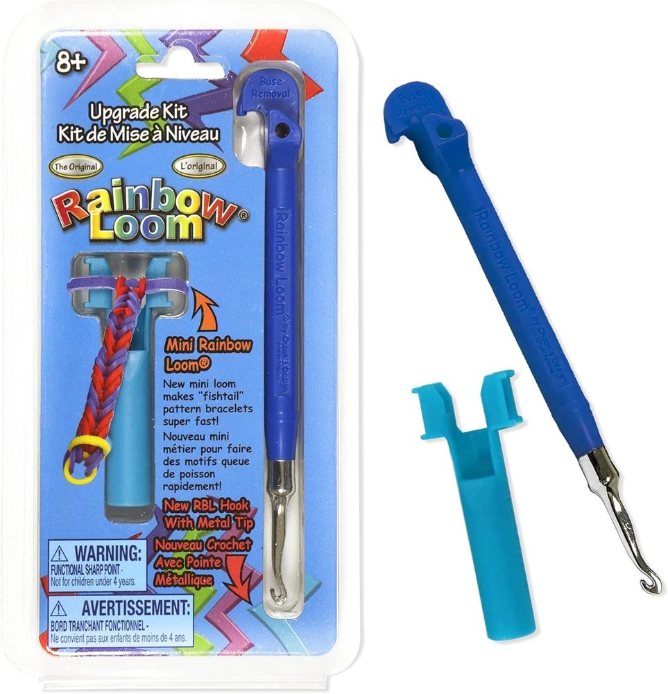 Rainbow Loom Upgrade Kit with Blue Metal Hook