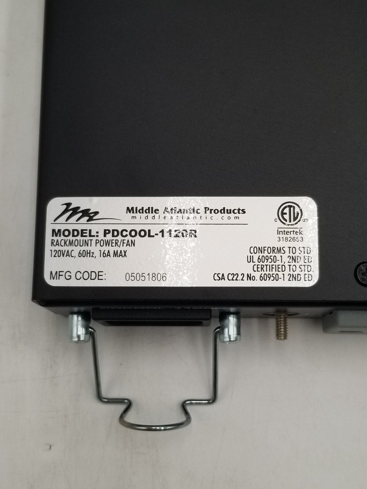 Middle Atlantic PDCOOL-1120R PowerCool Rack Mount