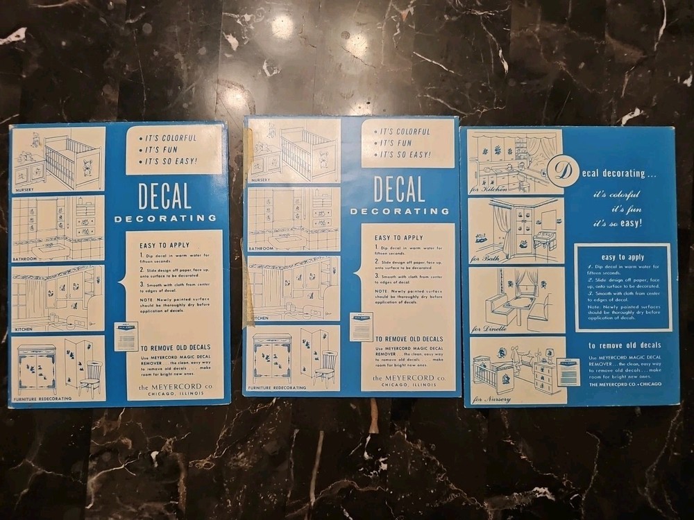 3 Pack Meyercord Decals