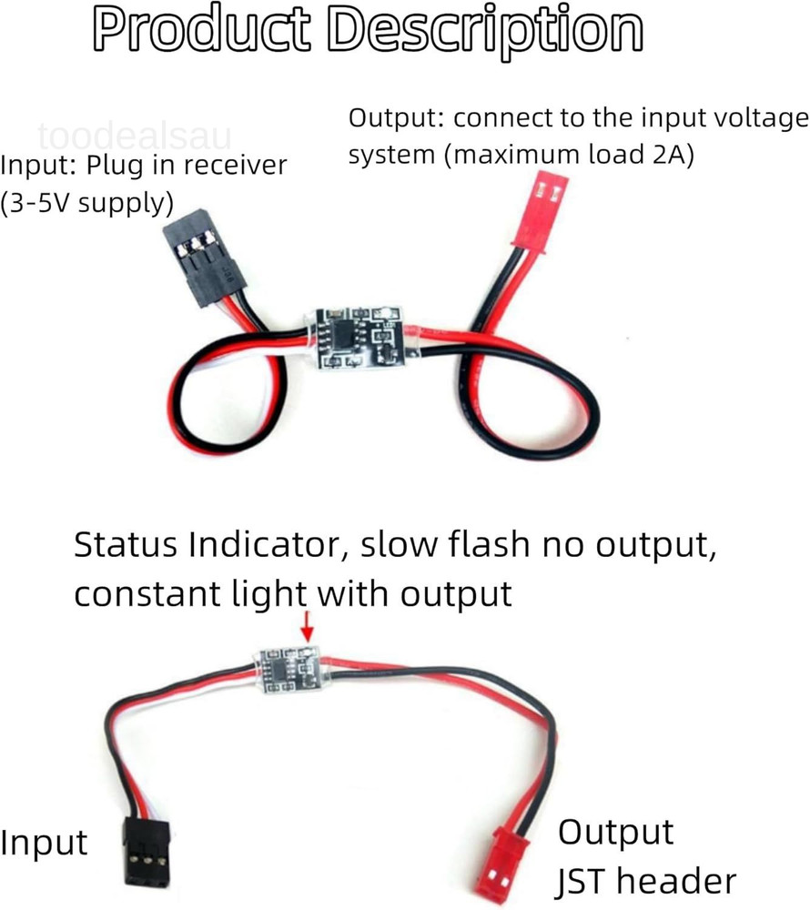 RC Switch, RC Remote Control On Off Switch PWM Electronic Channel for RC Car