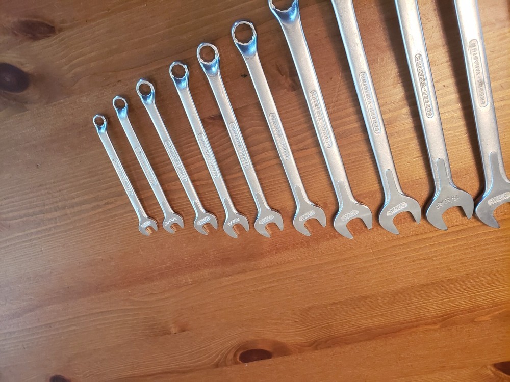 Gedore AF ring spanner and open wrench set with roll