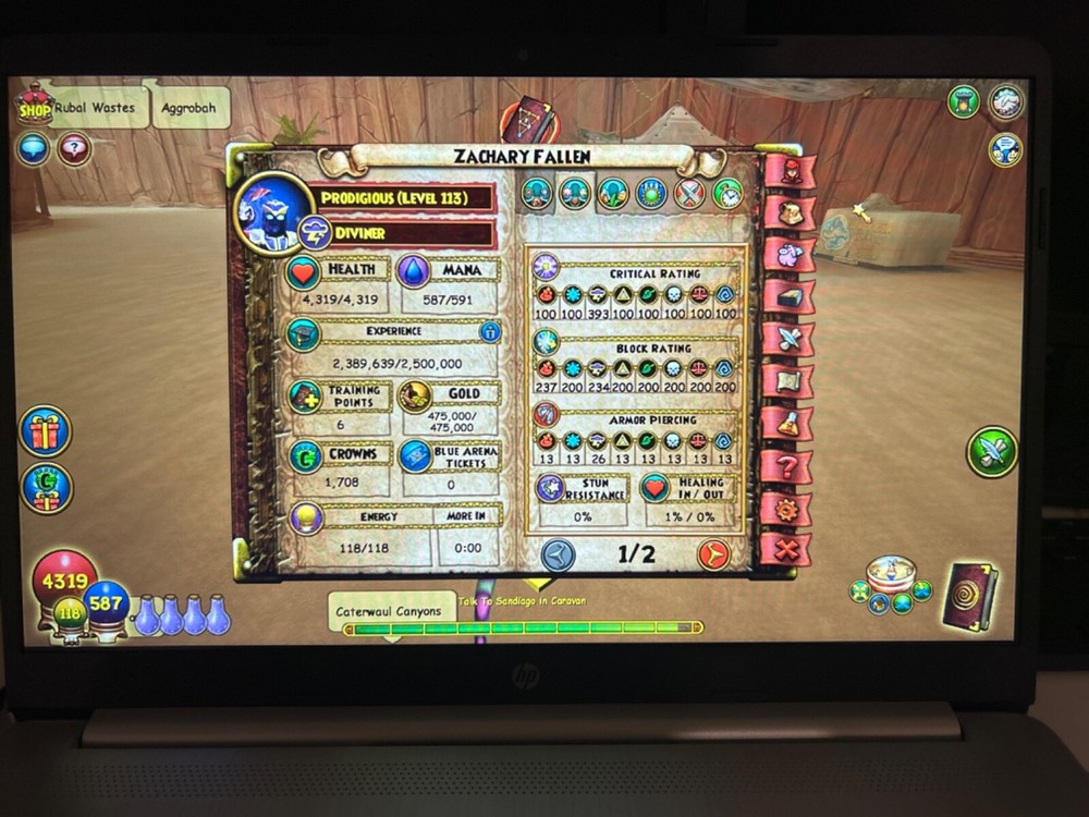 wizard101 account