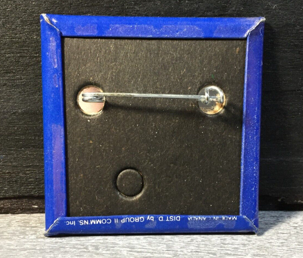 1988 McDonald’s Make It Mac Tonight Crescent Moon Employee Button Pin 2" Square