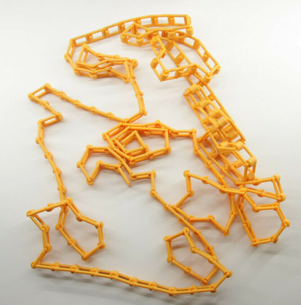 Backdrop Chain - Plastic - ~13' Length - Orange - USED - M40B