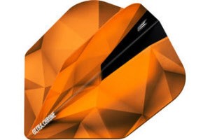 Target Shard Chrome Copper Orange Dart Flights