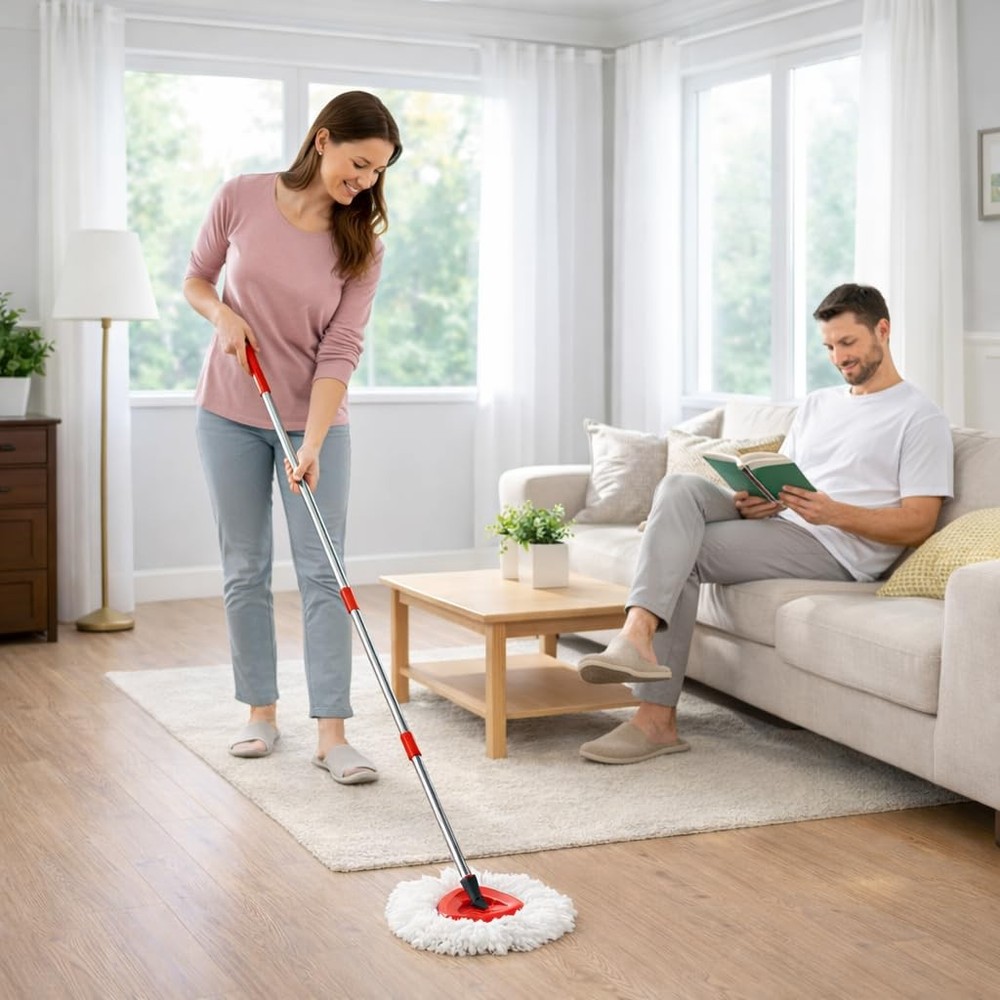 EasyWring Spin Mop Replacement Head Spin Mop Refills Compatible with O Cedar ...