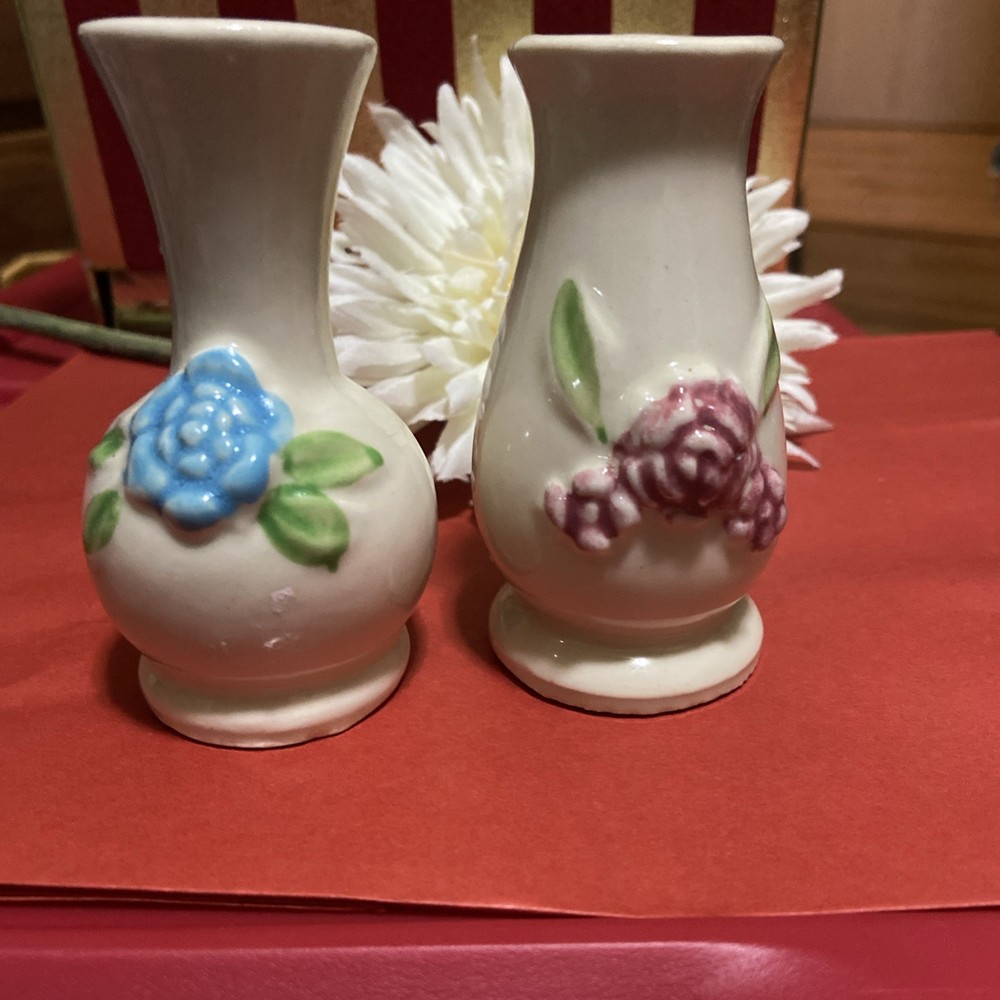 2 Small Shawnee Pottery Vases