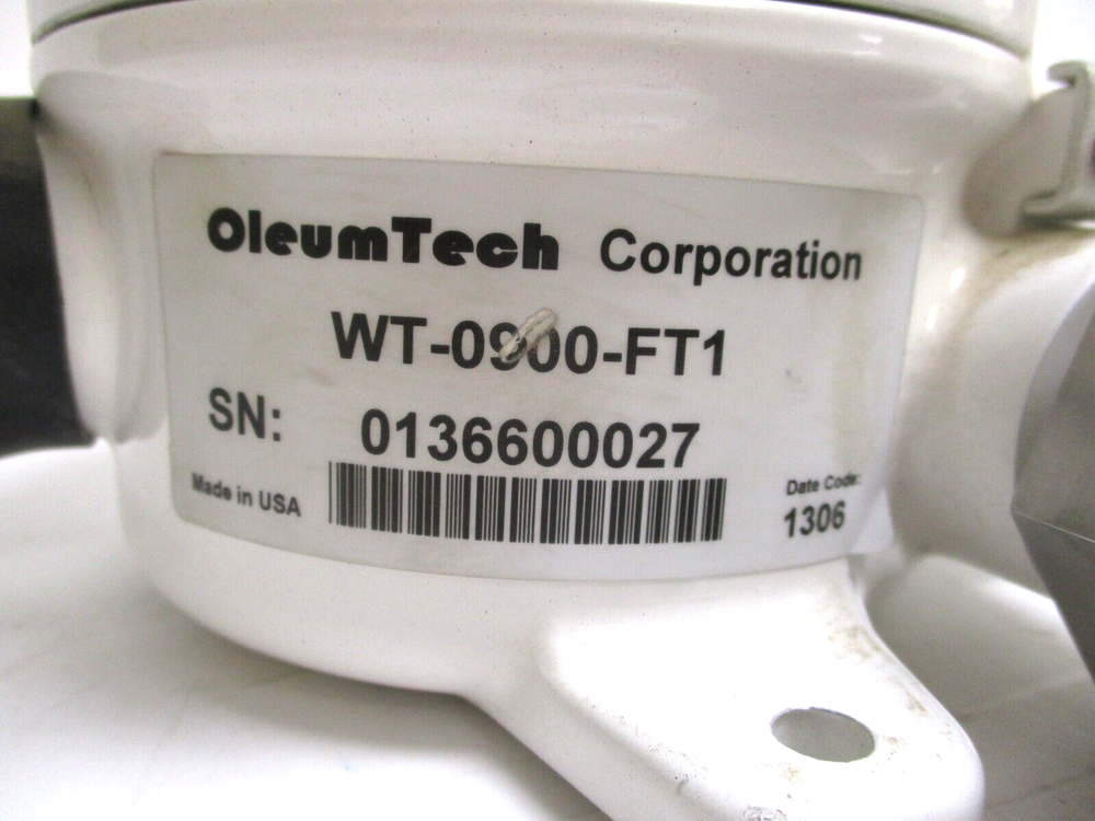 OLEUM TECH, WT-0900-FT1, WIRELESS FLOW TRANSMITTER, BATTERY OPERATED